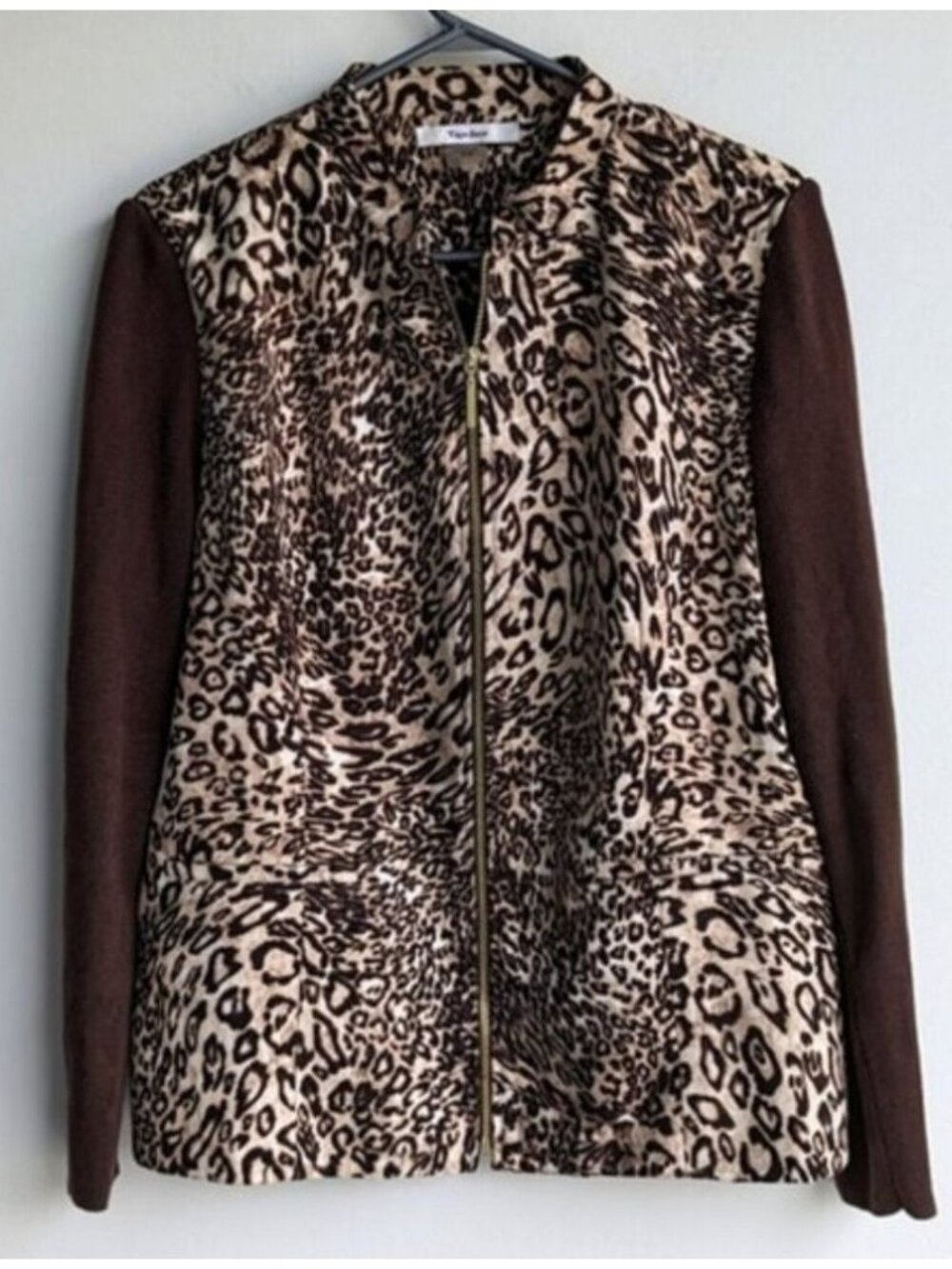 Tanjay leopard print zip jacket